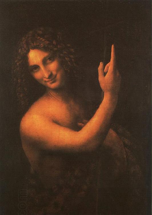  Leonardo  Da Vinci Saint John the Baptist oil painting picture